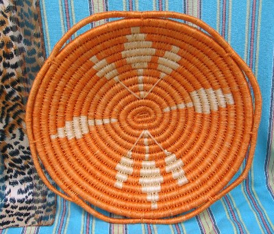 Kenyan Woven Raffia Basket