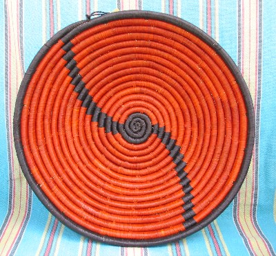 Ugandan Hand Woven Raffia Basket