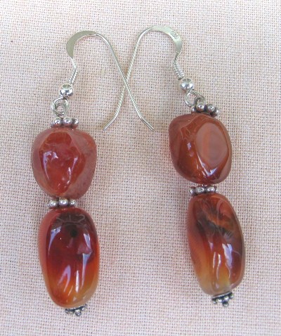 Carnelian and Bali Silver