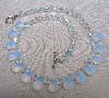 Opalite and Leaded  Crystal Necklace