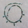 African Turquoise and Bali Silver Necklace