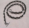 Black Barrel, Miyuki and Czech Glass  Necklace