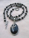 Black Onyx and Sterling Silver Necklace