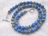 Lapis Lazuli and Bali Silver Necklace