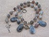 Botswana Agate and Sterling Silver Necklace