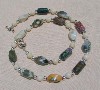 Ocean Jasper and Sterling Silver Necklace