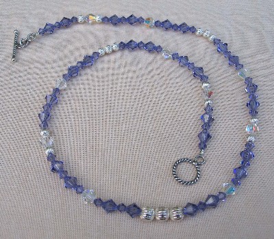 Swarovski Crystal and Sterling Silver Necklace
