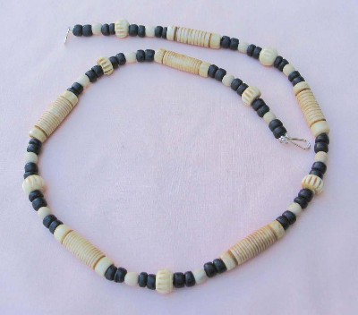 Wood and Bone Necklace
