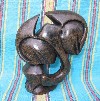 Shona Black Serpentine "Elephant on One Foot" Sculpture