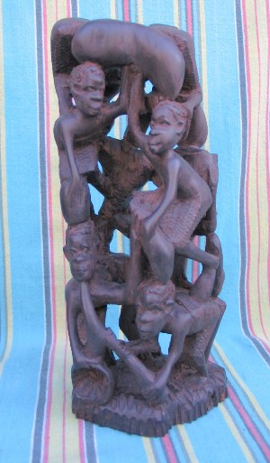 Makonde "Ujamaa" Carving , Nine Figures