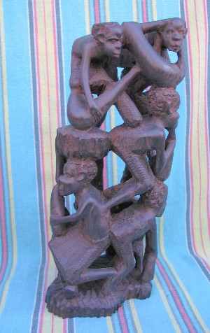 Makonde "Ujamaa" Carving , Nine Figures
