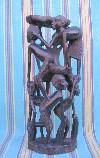 Makonde Wood Carved "Ujamaa" Six Figures