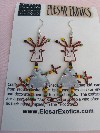 Recycled Wire and Tin Earrings "Dancing Girls"