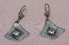 Tuareg Silver Diamond Earrings Niger
