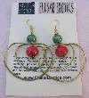 Brass and Glass Bead Earrings