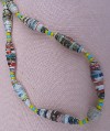 Paper and Bead Necklace