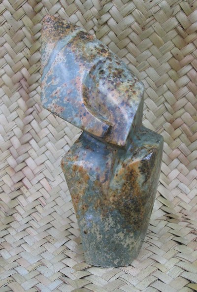 Shona Serpentine "One-Eyed Man" Sculpture