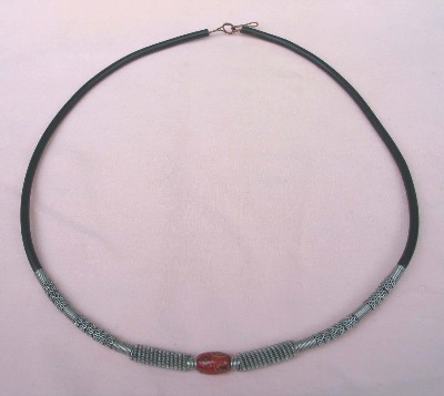 Handmade Malawi Silver Wire Necklace