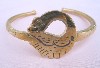 Brass Sankofa Bird Bracelet, Ghana, West Africa