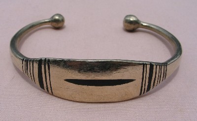 Tuareg Silver Flat Bracelet